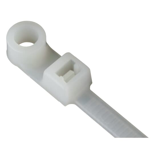 CABLE TIE 30LB 5IN NAT No8 MTG HOLE