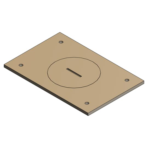 Product image for Steel City P-64-2 Brass Cover Plate