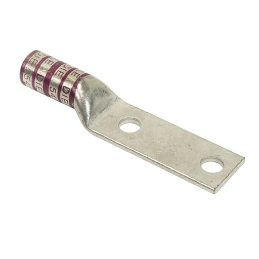 CU TP 2HL LUG LONGBRL 4/0 3/8B PUR