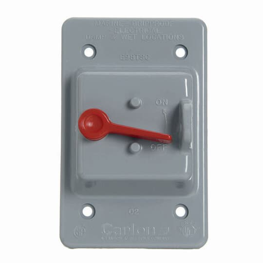 Product image for Carlon E98TSCN Toggle Switch Waterproof Cover, Gray