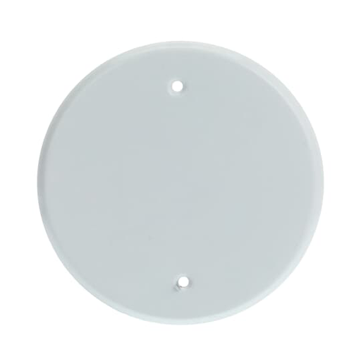 Red-Dot CCRB 5" Round Blank Cover, Gasket & Screws, 3-1/2" on Center Mounting Holes (Not Raintight) - White Product image for Red-Dot CCRB 5" Round Blank Cover, Gasket & Screws, 3-1/2" on Center Mounting Holes (Not Raintight) - White