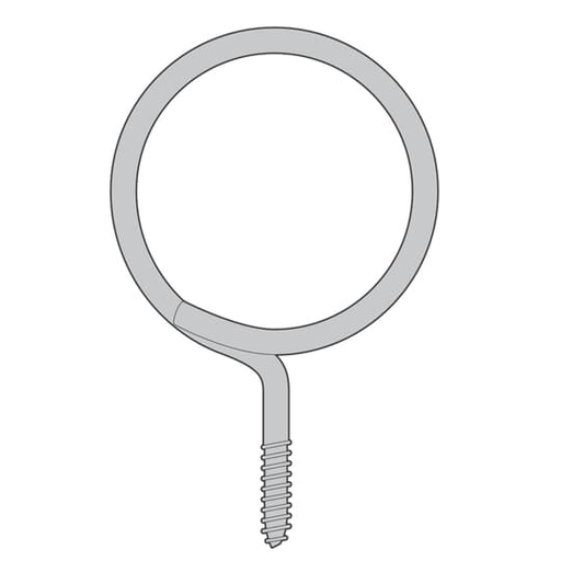 2 INCH X 1/4 THREADED BRIDLE RING