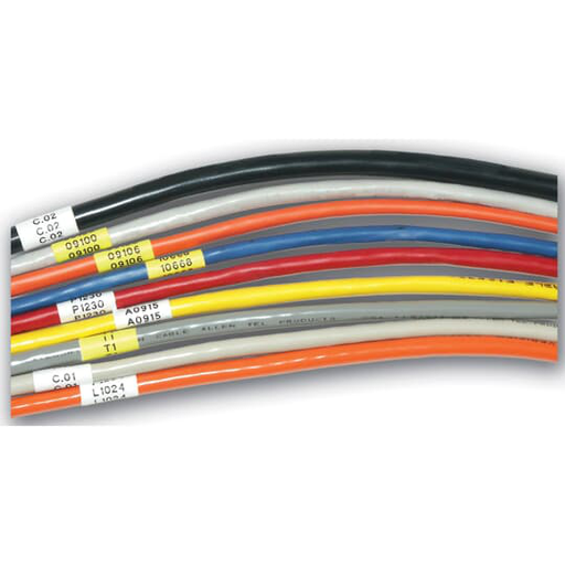 Product image for Thomas & Betts EZ-1030C-WP 1 Inch White Polyester Label Printer Tape