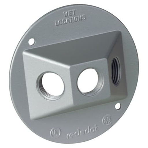 COVER ROUND 3-HOLE SILVER