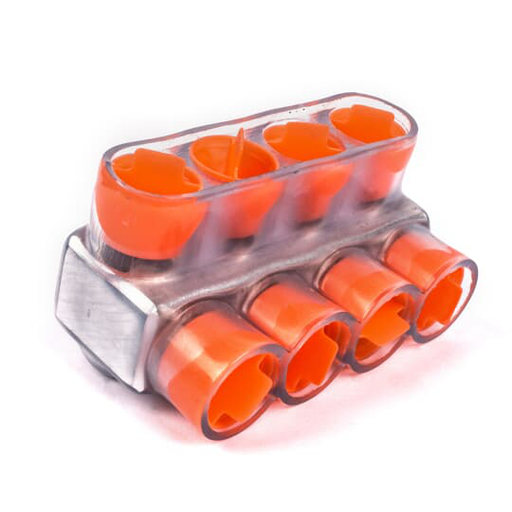 Product image for Elastimold PSB4359C Insulated Pedestal Connector Bar - Type PSB-C, 350 Series, Number or Ports 4, Cable Range #12-350