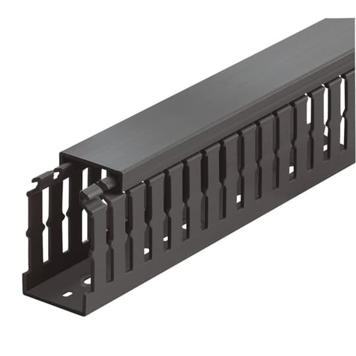 1.5X4 NARROW SLOT BLACK DUCT W/ADHS
