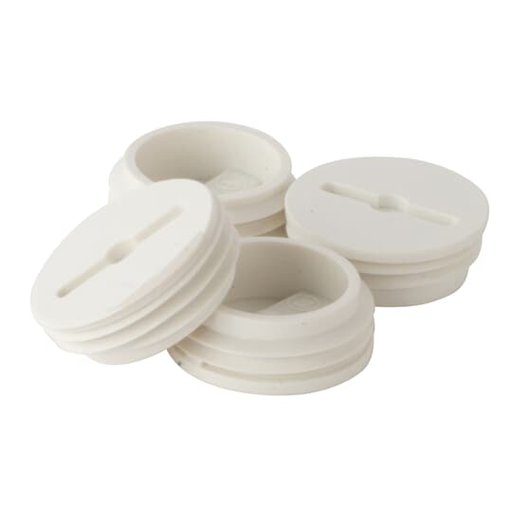 Product image for ABB DPLG-1-WH 1/2 INCH WHT CLOSURE