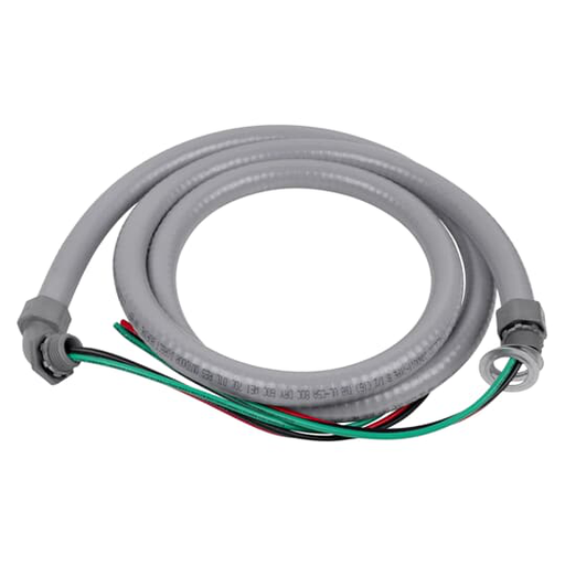 Product image for Steel City LTWHIP-34-6-8 8 AWG 3/4 Inch 6 Foot Non-Metallic Liquidtight Flexible Conduit