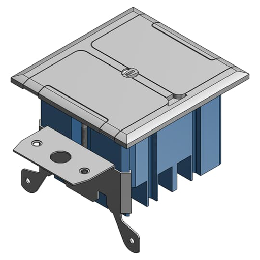 2G 34 CU IN ADJ FLR BX - ST STL CVR