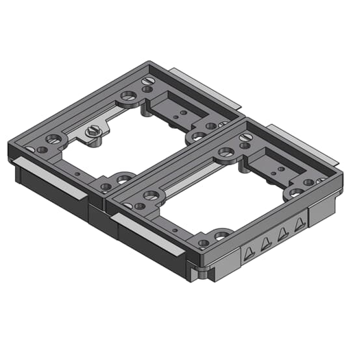 Product image for ABB 642 P TAC GRY TWO GANG PLASTIC