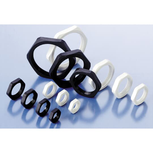 Product image for ABB BMN-09 LOCKNUT PA6 PG09 BLK