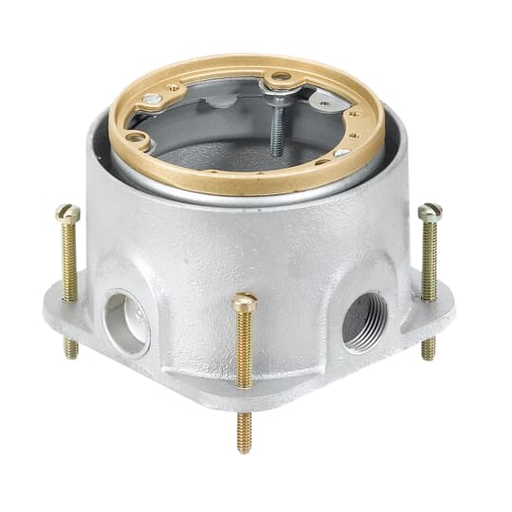 Product image for Steel City 600-SC 1-Gang Fully Adjustable Cast Iron Floor Box