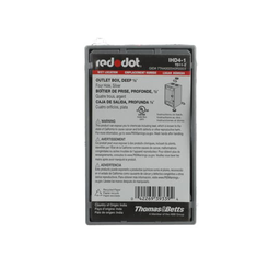 Red Dot IHD4-1 1-Gang Weatherproof Metallic Device Box, (4) 1/2" Hubs, 2-5/8" Deep