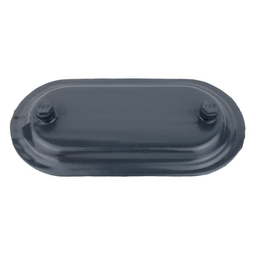 Ocal 470F-G 1-1/4" PVC-Coated Ocal-Blue&#174; Conduit Body Cover, Form-7 - Gray