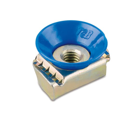 Steel City UCN12 1/2" Steel Universal Cone Nut with Galv-Krom Finish