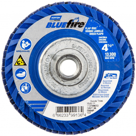 4-1/2 X 5/8-11 BLUE FIRE 36 GRIT