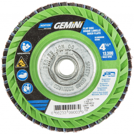 41/2 X5/811 120 GRIT FLAP DISC