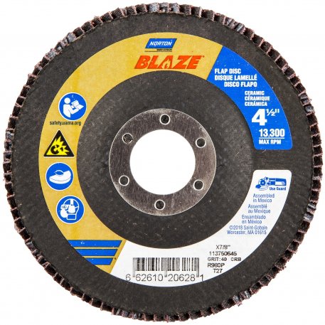 4-1/2" X 7/8" 80 GRIT T-27