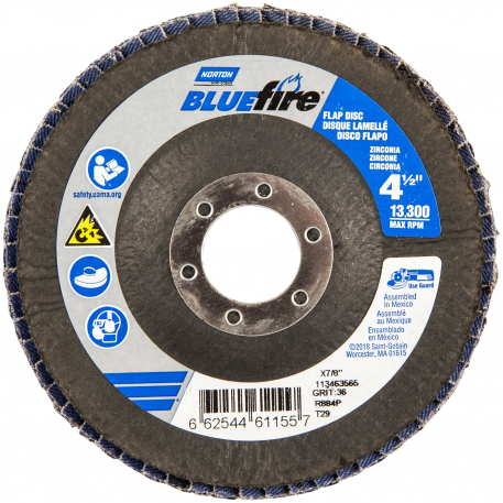 4-1/2 TYPE 29 24 GRIT FLAP DISC