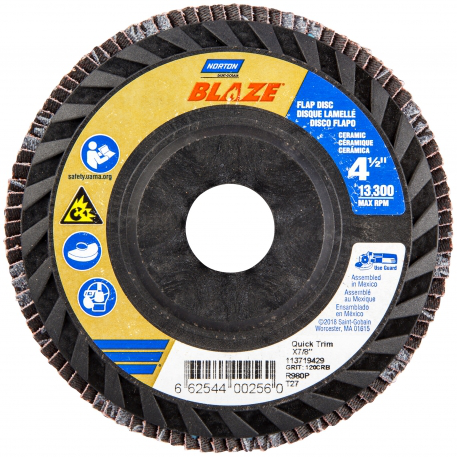 4-1/2" X 7/8" 120 GRIT BLAZE T27
