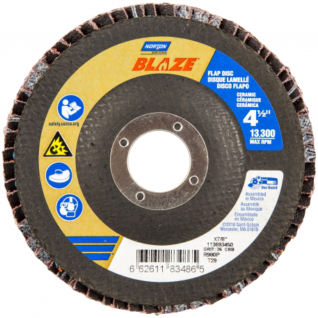 4-1/2 X 7/8" 60 GRIT FLAP DISC