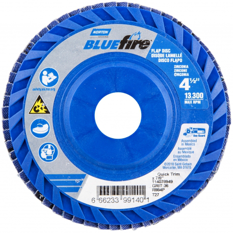 4-1/2 X 7/8 60 GRIT FLAP DISC