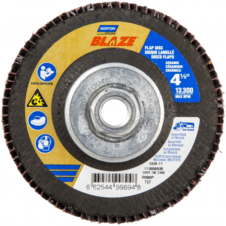 6 X 5/8-11 40 GRIT