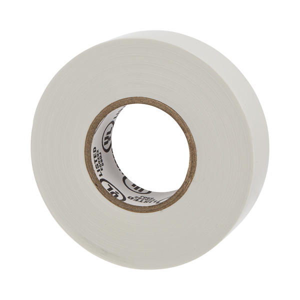 Product image for NSi WW-716-WT WarriorWrap™ 7mil General Electrical Tape, 3/4" x 60ft, White