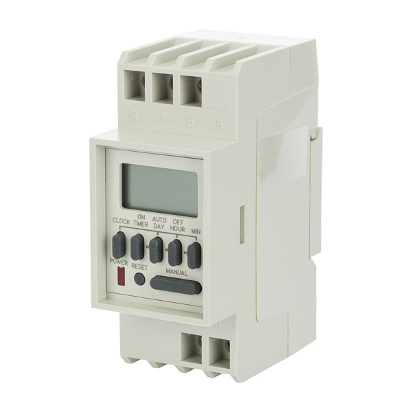 Product image for NSi DIN100B 7 Day Digital DIN Mtg 1CH 16A 120V SPDT