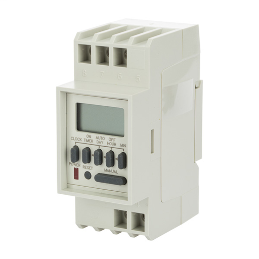 Product image for NSi DIN100B 7 Day Digital DIN Mtg 1CH 16A 120V SPDT
