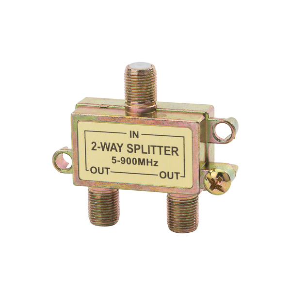 NSI CS-2 1.5 x 0.594 x 0.865 Inch 5 to 900 MHz 2-Way Coaxial Cable Splitter NSI CS-2 1.5 x 0.594 x 0.865 Inch 5 to 900 MHz 2-Way Coaxial Cable Splitter