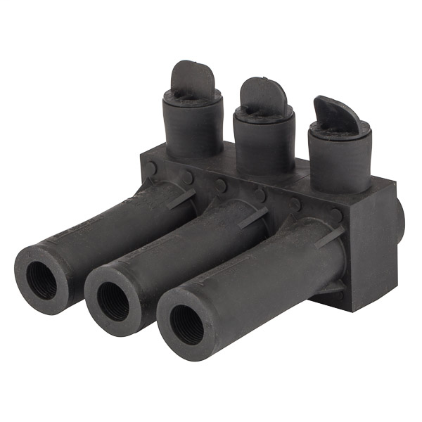 NSI ISPB600-3 12 AWG 3-Port Submersible Pedestal Connector Product image for NSI ISPB600-3 12 AWG 3-Port Submersible Pedestal Connector