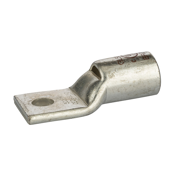 NSI GL50048 1/2 Inch 500 MCM Brown Copper Short Barrel 1-Hole Compression Lug NSI GL50048 1/2 Inch 500 MCM Brown Copper Short Barrel 1-Hole Compression Lug