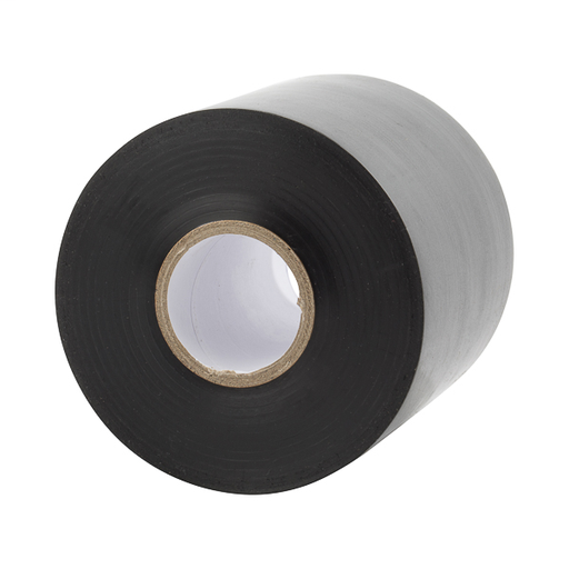 Product image for NSI EWPP104100 100 Foot x 4 x 0.01 Inch Black PVC Heavy Duty Pipe Wrap