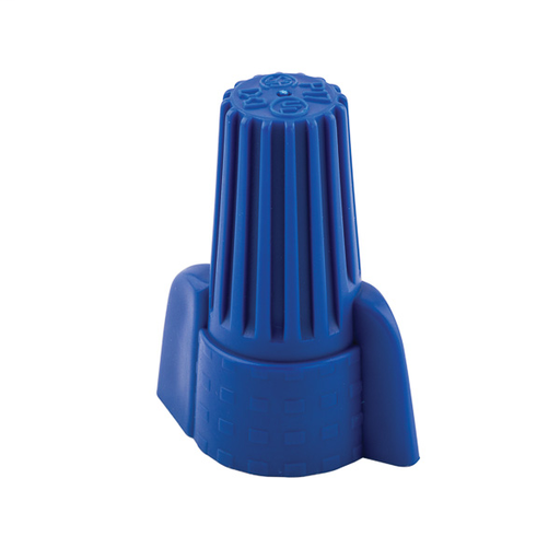 Product image for NSI WWC-B-B 18 to 10 AWG Blue Thermoplastic Standard Winged Grounding Wire Connector