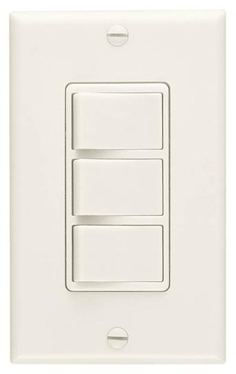 Multi-Function Wall Control in Ivory; Ventilation Fans