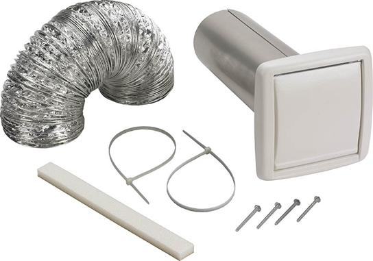 4" Flexible Wall Ducting Kit; Ventilation Fans