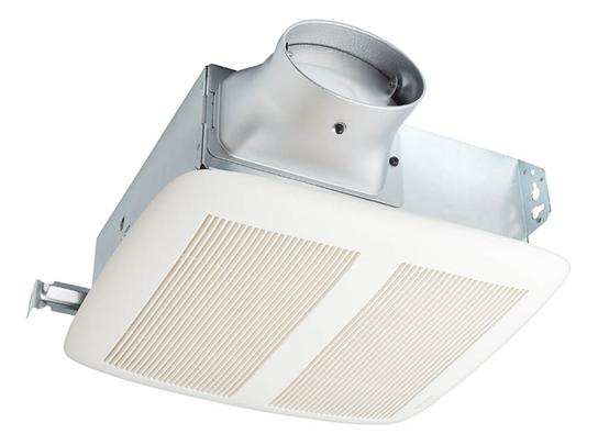 LoProfile 80 CFM Fan, ENERGY STAR Qualified; Ventilation Fan with White Grille