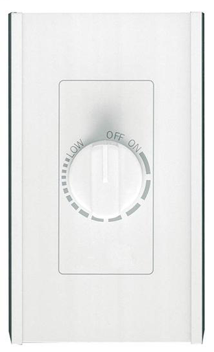 Product image for Broan 72W 6 Amp 120 VAC 1-Gang White Speed Control Switch