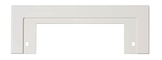 Trim Plate for CanSweep® Automatic Inlet for Central Vacs, 10-9/16 x 4h (adjustable), in White