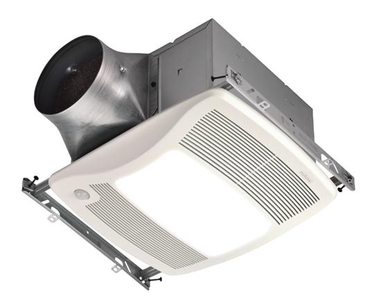 ULTRA GREEN™ Series Motion Sensing 80 CFM Multi-Speed Ventilation Fan/Light, with white grille, Recognized as ENERGY STAR® Most Efficient 2018