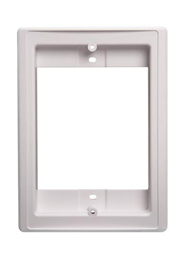 Door Speaker Retrofit Frame, 4-7/8w x 6-5/8h, projects 1-9/16 off surface, in White