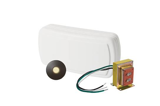 Builder Chimes Kit with Lighted Oil-Rubbed Bronze Stucco Pushbutton