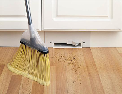 Product image for Broan CI365W 6-1/2 x 1-1/2 x 4 Inch White Central Vacuum System Dustpan Inlet