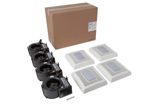 InVent Series 70 CFM 2.0 Sones Lighted Finish Pack with White Grille
