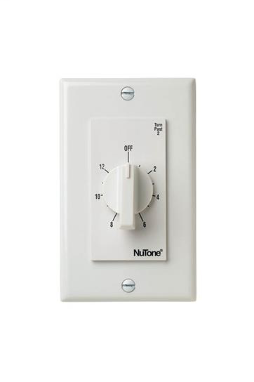 Timed Wall Control in White; Ventilation Fans