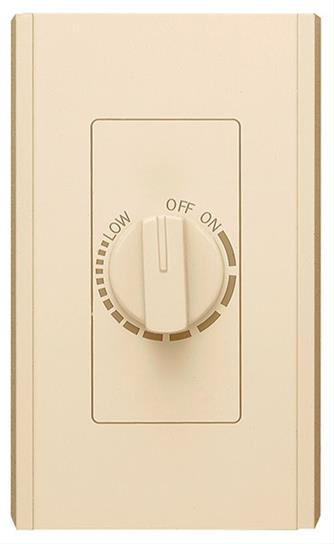 Variable Speed Wall Control in Ivory; Ventilation Fans
