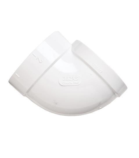 Short 90˚ Ell for installing VacPan™ where height is limited