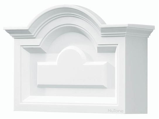 Decorative Wired Door Chime, 9-3/4”w x 7”h x 3”d, in White