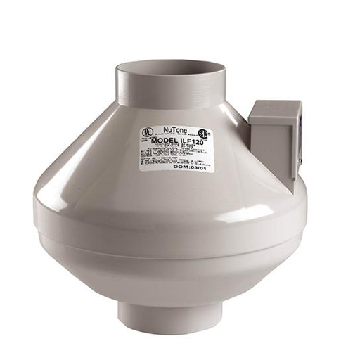 Remote In-Line Fan with 4-inch duct, 110 CFM Ventilation Fans Recognized as ENERGY STAR Most Efficient 2018